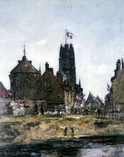 Dunkirk, Festival Day by Eugene Louis Boudin